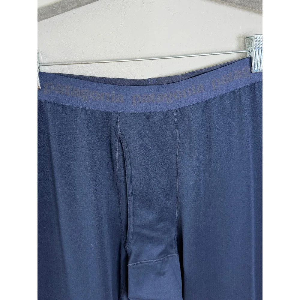 Patagonia Capilene Base Layer Long Johns Men XL Navy Blue Thermal Midweight Pant